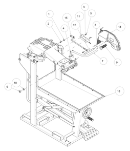 Section 03 Diagram and Parts List for MK-5007T 160641 MK Diamond Concrete Saw